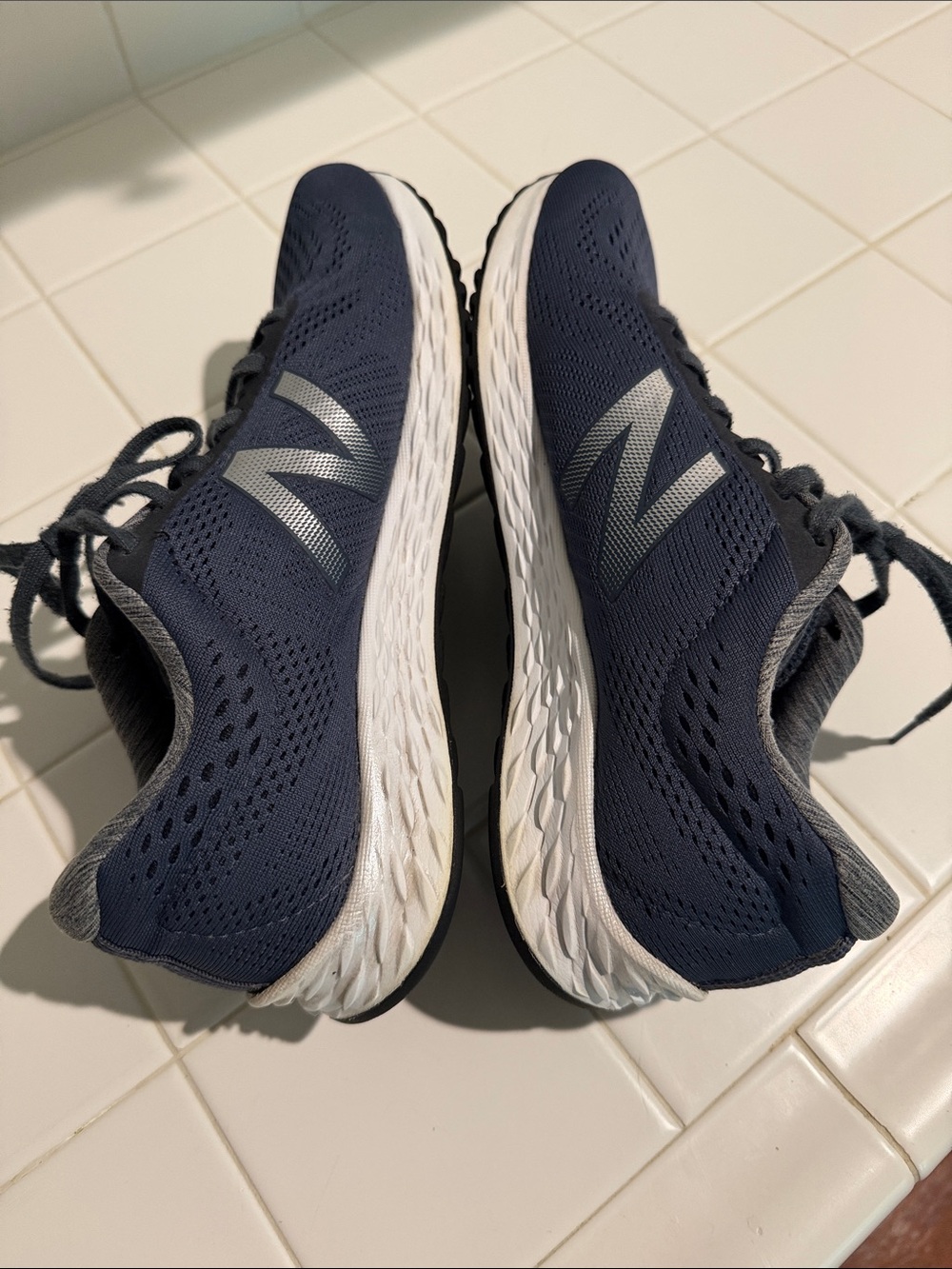 New Balance Navy Blue Mesh Sneakers - Picture 5 of 8